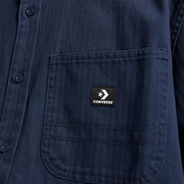 Converse Washed Woven Button Up Shirt 10026973-A01