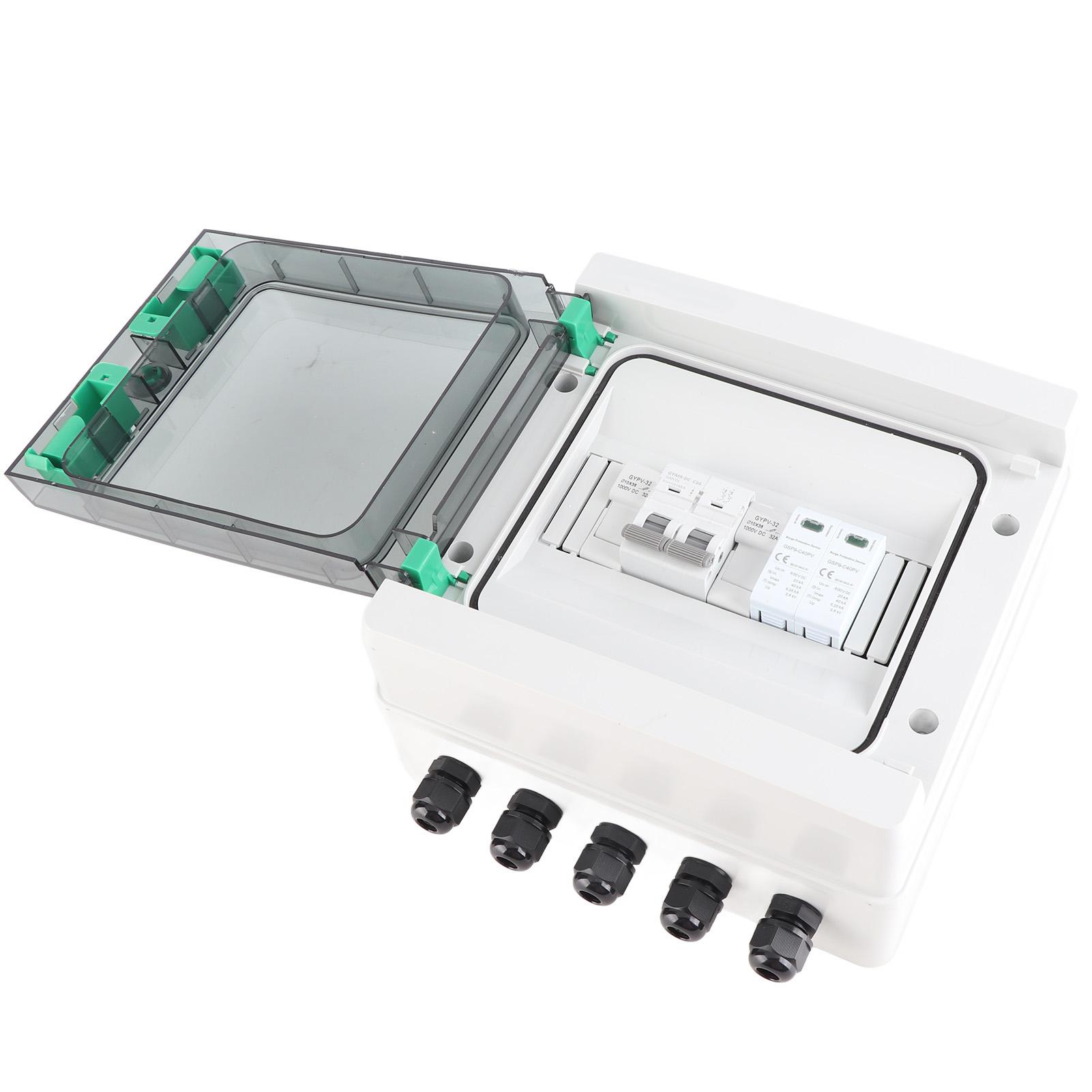 

Solar PV Combiner Box Dustproof IP65 Single Output Single Input PVC Photovoltaic Combiner Box 550V