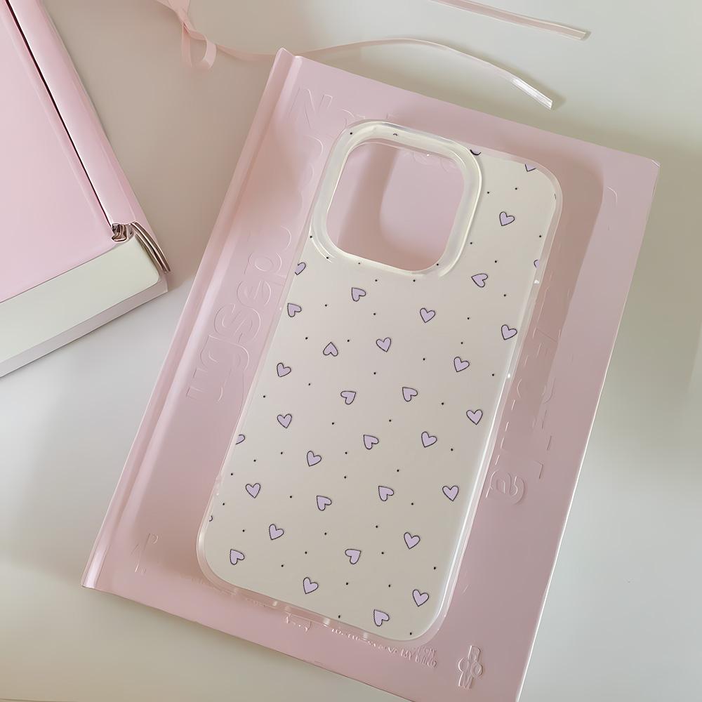 Painted Phone Case for iPhone 12 13 15 16 iPhone 16 12 13 14 15 Pro  14 15 16 Pro Max Coverage Shockproof Anti-Fingerprint Fresh Style Protective Case