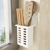 Plastic Wall Mount Storage Rack - Multi-Purpose Drying Organizer for Cosmetics Kitchen Utensils Pens No Installation