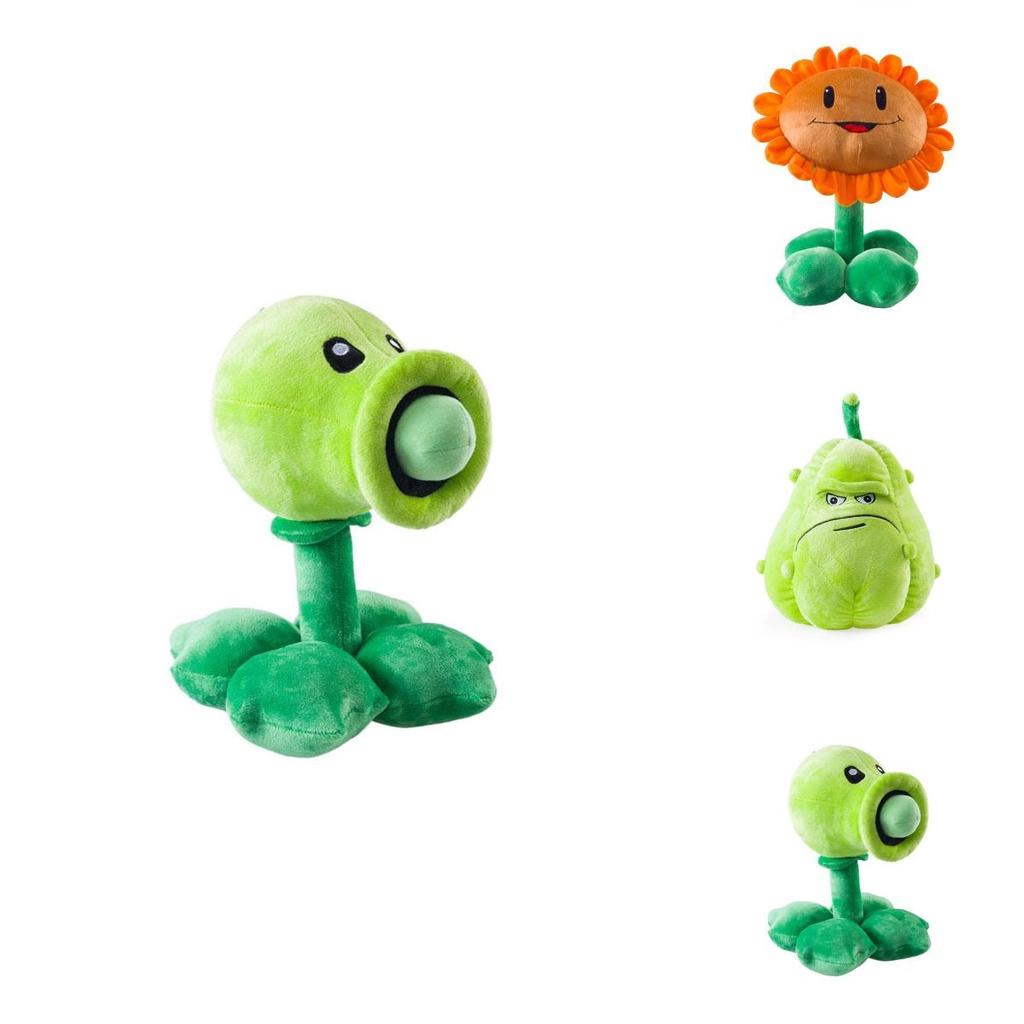Adorable Plants Vs. Zombies Sunflower Melon Peas Plush Toy Soft Stuffed Doll For Kids Gift