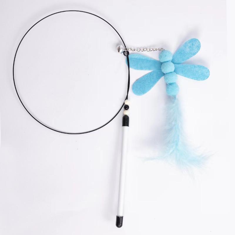 Brinquedos para Gatos, Sinos de Arame de Aço, Varas Elásticas de Arame de Aço com Penas, Brinquedos para Gatos, Suprimentos para Animais de Estimação, Brinquedos para Gatos