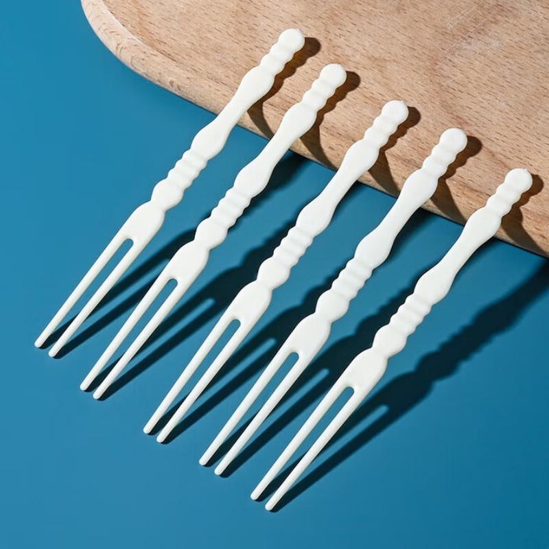 Disposable Transparent Dessert & Fruit Forks