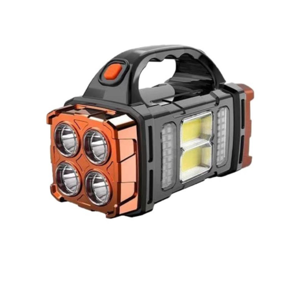 Portable Solar Flashlight, LED Handheld Flashlight, COB Floodlight,4 Modes Rechargeable Emergency Work Light, Suitable for Hiking,maintenance,fishing