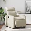 Vidaxl Elektrischer Relaxsessel, Cremefarben, Mit Kunstleder bezogen