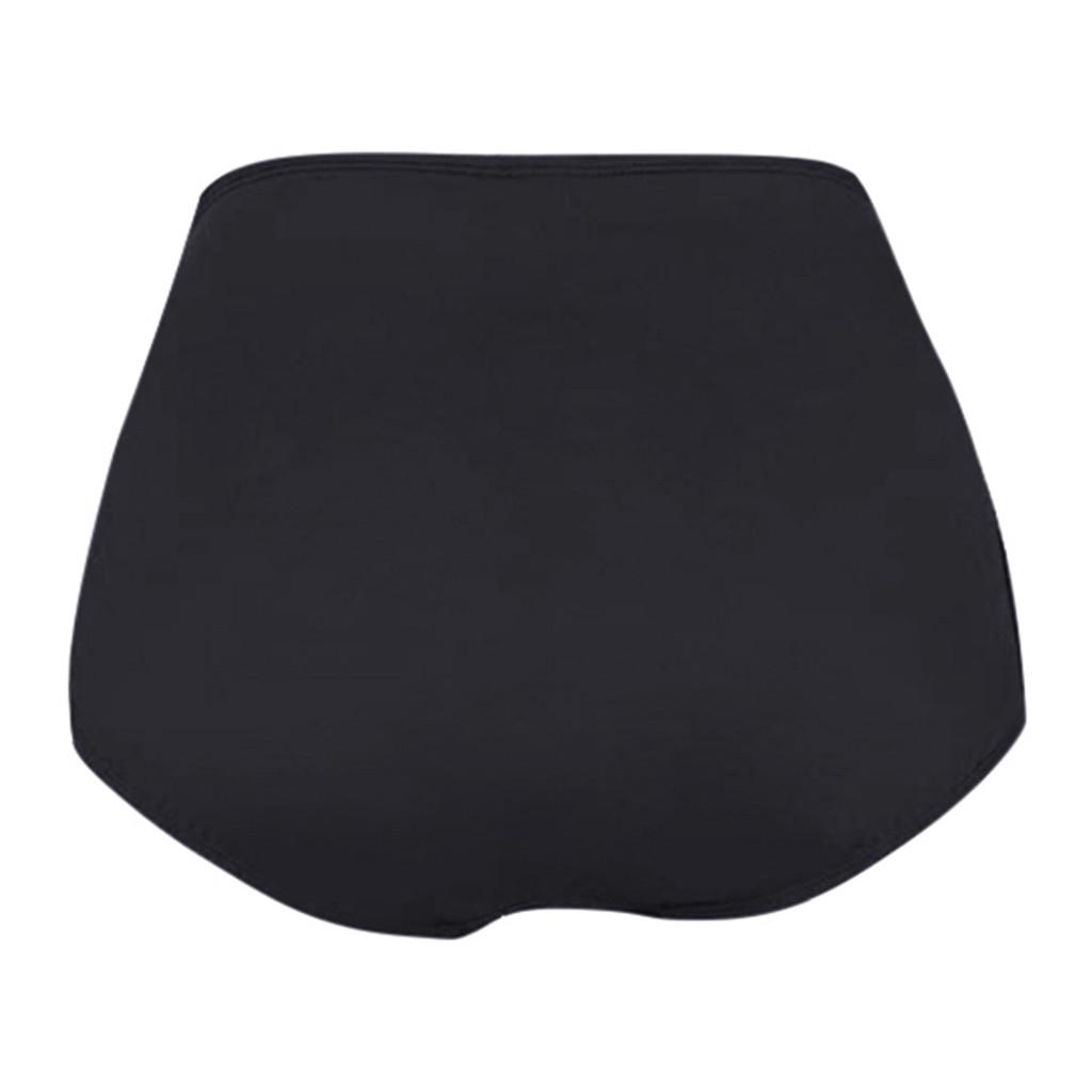 Women's High Waist Bikini Bottoms Plus Size Solid Color Cross Draped Ruched Swimwear Bottoms for Beach Pool Swim