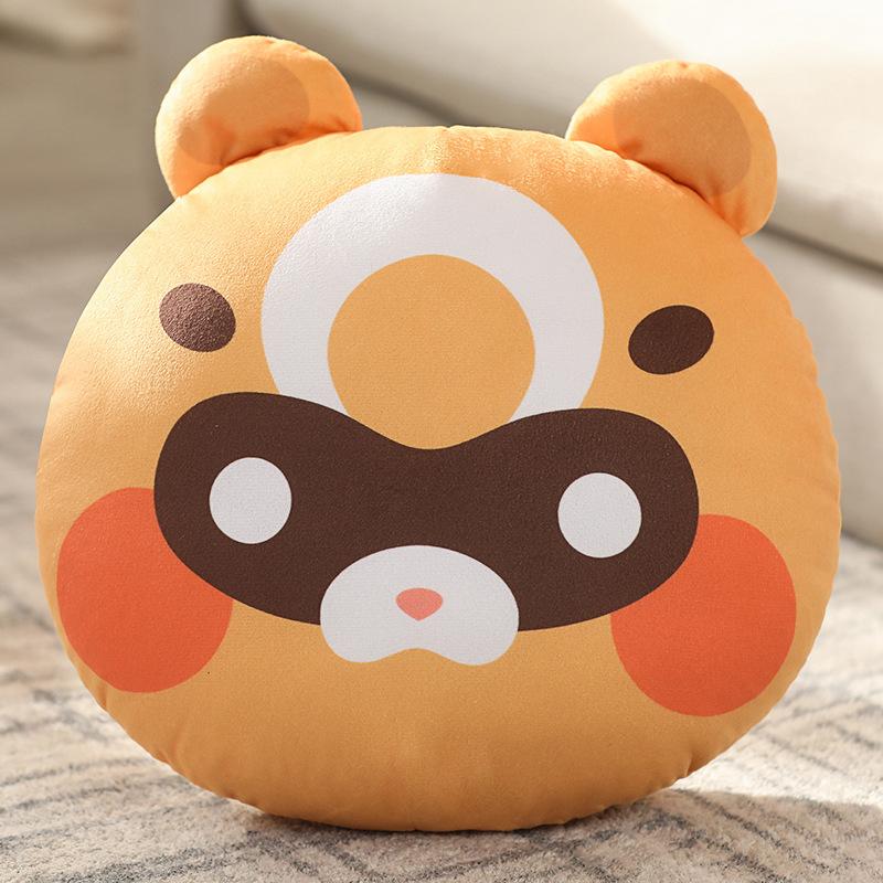 Genshin Impact Kissen Xiangling Guoba Waschbär Plüschtier Mondschein-Fröhlichkeitsfest Waschbär Kissen Plüschtier Anime Geschenke Für Fans