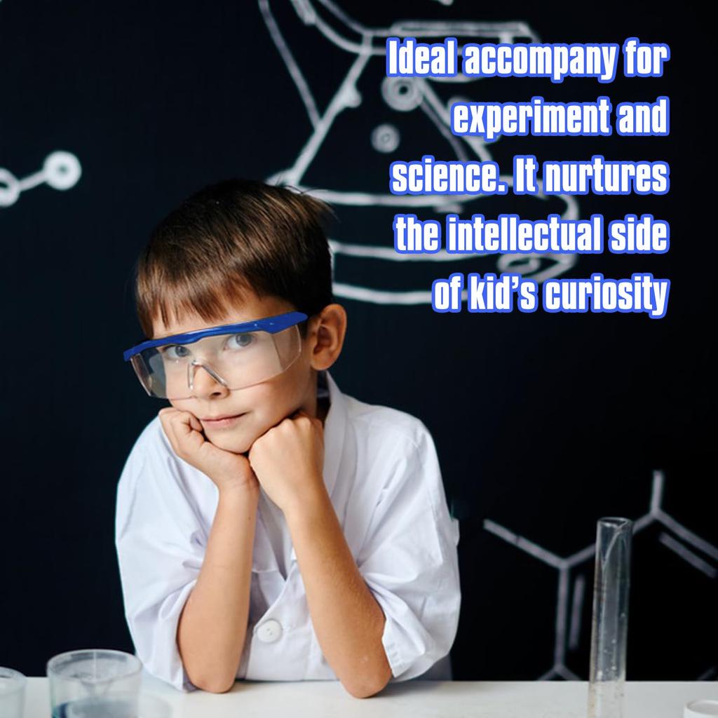 Apparlxer Dokter Cosplay Wetenschapper Kostuum voor Kinderen, Witte Jas, Labjas, Veiligheidsbril, Druppelaar, ID-kaart, Naamplaatje, Halloween, Theater, Evenementen,