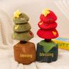 Praying Christmas Tree Doll Plush Toy - Fufu Red & Green Tree, Money Tree, Holiday Decoration & Gift