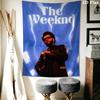 The Weeknd Wall Tapestry Aesthetic Wall Hanging Printed Fabric Blanket Decorative Tapestries for Bedroom Living Room Home Decor