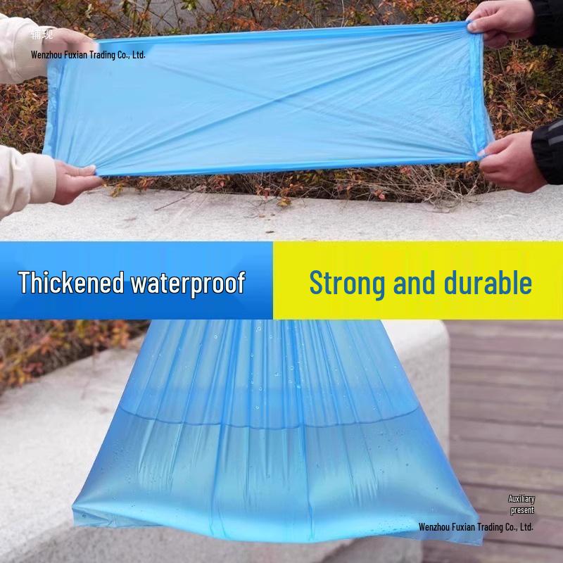 Wasserdichte Rutschfeste Transparente Plastiküberschuhe, Verdickt & Verschleißfest, Hochschaft Lange Stulpe Einweg-Regenschuhüberzieher