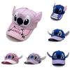 Baseball Kids Cartoon Cap With 3d Ears Sun Protection For Casual Wear