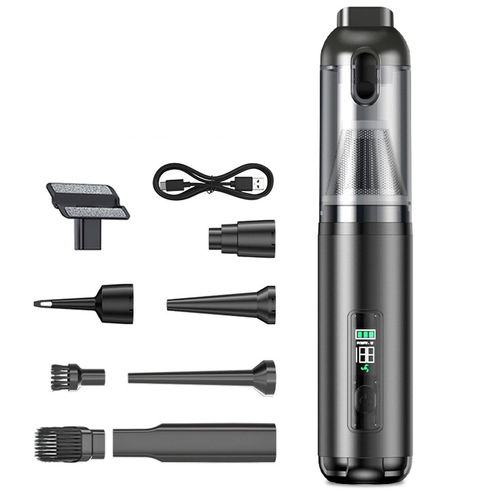 

Автомобильный пылесос портативный, ручной пылесос беспроводной перезаряжаемый, маленький пылесос для автомобиля, дома, улицы One Size серый