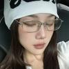 Retro Quadratische Metall Silber Brille Y2k Japanisch Harajuku Kleiner Kleiner Rahmen Schlichtes Gesicht Brillenrahmen Blaulichtfilternde Brillen Decora