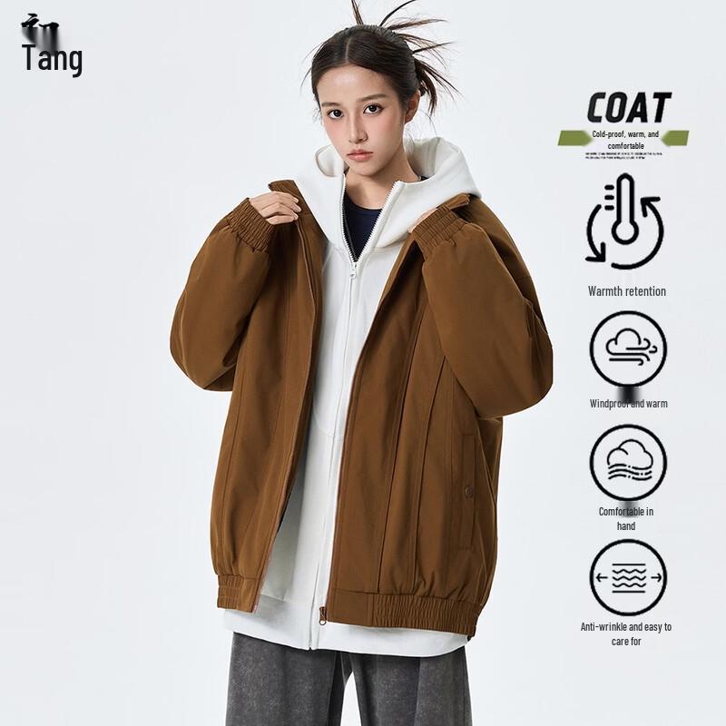 Unisex Winter Padded Stand Collar Jacket