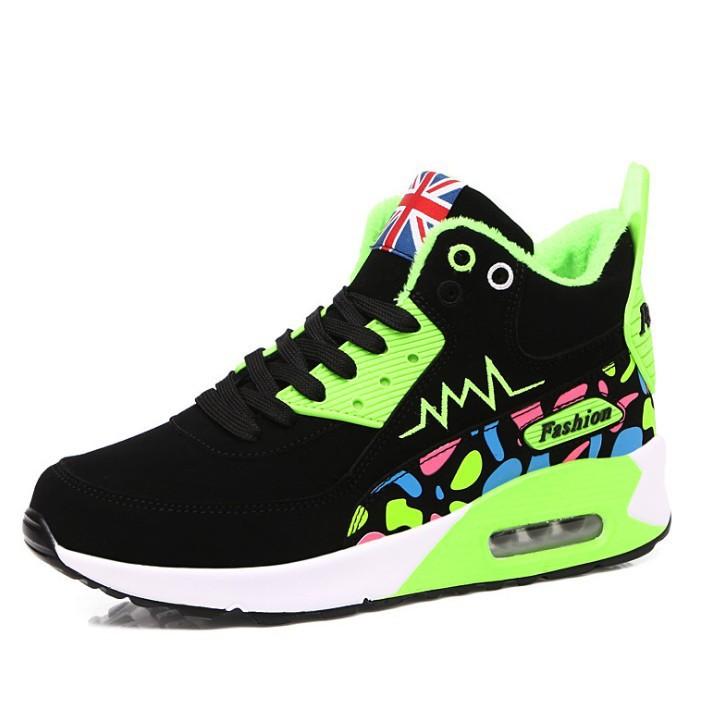 Winter velvet women's shoes fashion student versatile lace-up sports shoes warm non-slip casual shoes