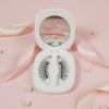 Handmade Soft Magnetic Eyelashes Reusable Light Weight False Eyelashes Synthetic Hair 350 Gauss Travel Size No Glue Needed