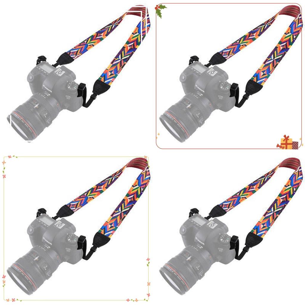 Vintage Ethnic Style Camera Shoulder Strap For Dslr Digital Cameras Fashion Photography Sling