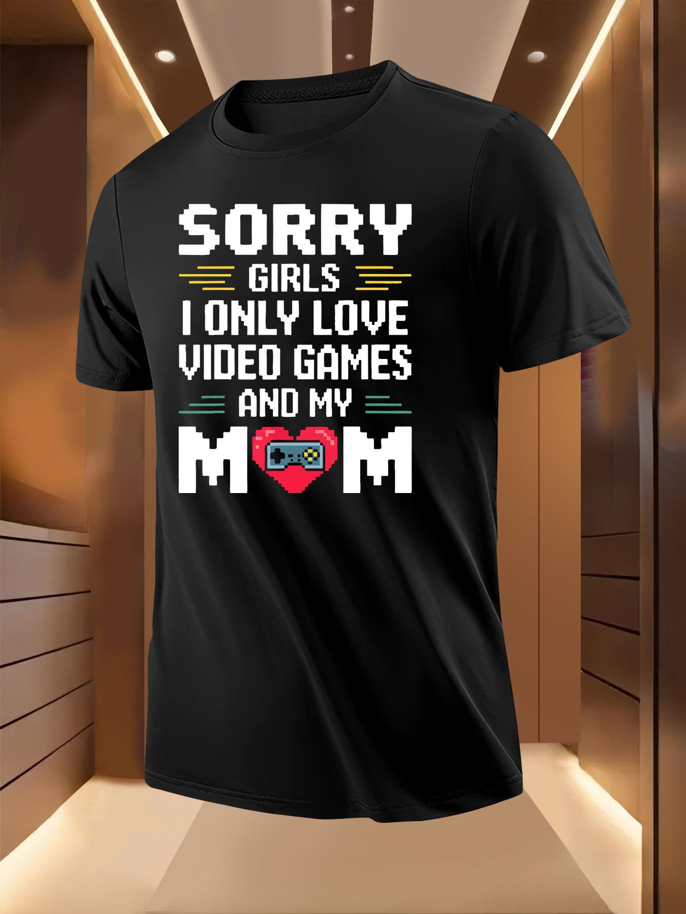 Video Game Mom Love Graphic Tshirt - Light Yellow S