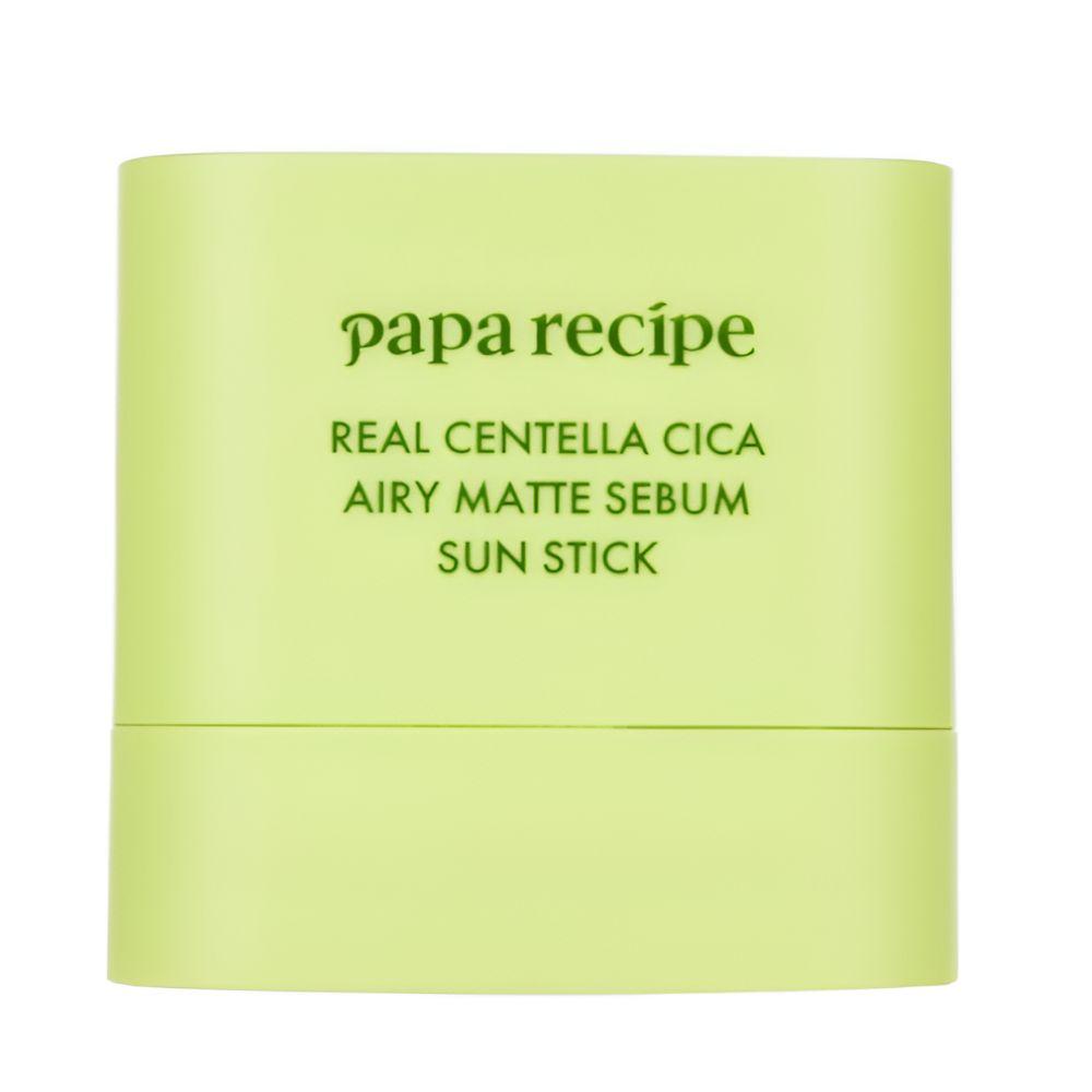 [2-Pack] Papa Recipe Real Centella Cica Airy Matte Sebum Sun Stick 10g x 2 SPF50+ PA++++