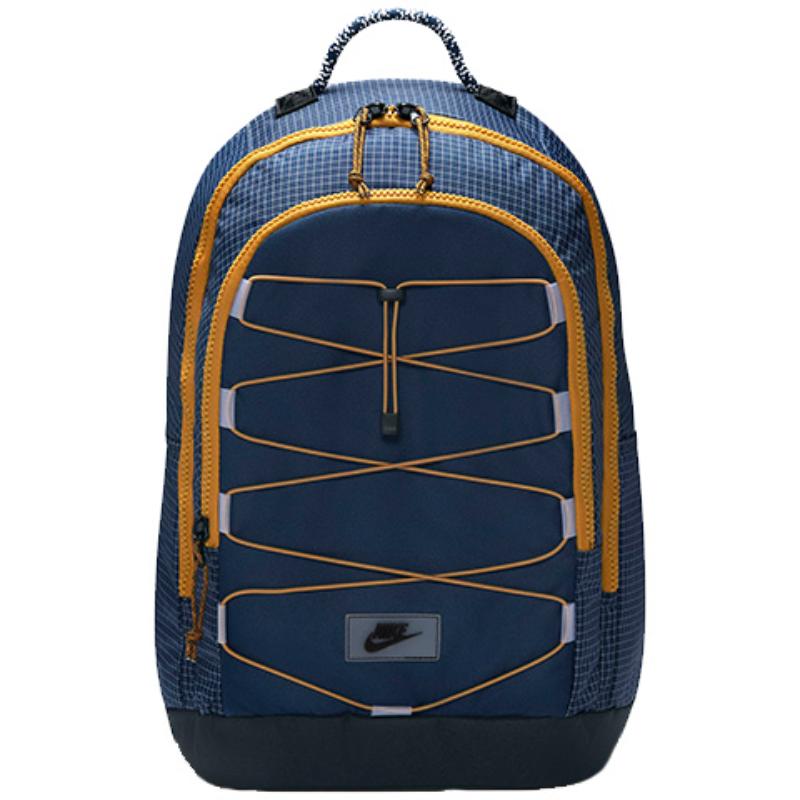 Nike Hayward Fabric Backpack Regular Unisex Dark Navy Blue/Obsidian Color Lightweight Casual CV1412-451