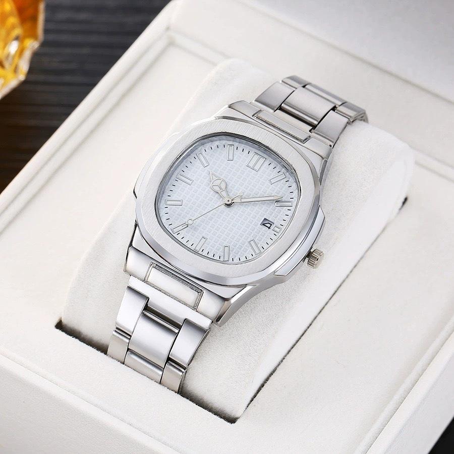 Scale Dial Calendar Steel Belt Men'S Watch Source Straight Hair
