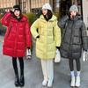 2025 Winter New Versatile Fashion Hooded Loose Cotton Padded Coat for Women Stylish and Slimming Wash-Free Cotton Jacket Outerwear