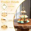 Home Luxury Gold 3-Tier Cake Stand - Multi-Function Dessert Display Shelf for Daily Afternoon Tea Treats