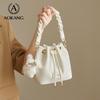 Aokang Crossbody Bag, Women's Handbag, Bucket Bag, Shoulder Bag, White