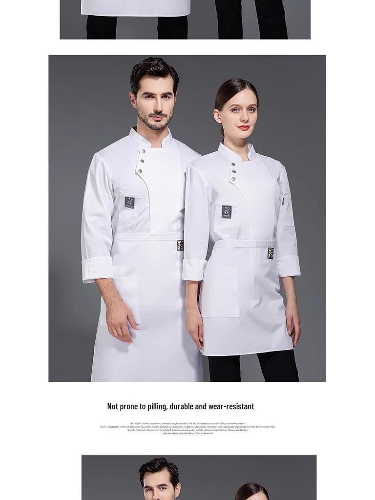 Summer Waterproof Chef Uniform Set: Unisex Short & Long Sleeve for Restaurants & Catering