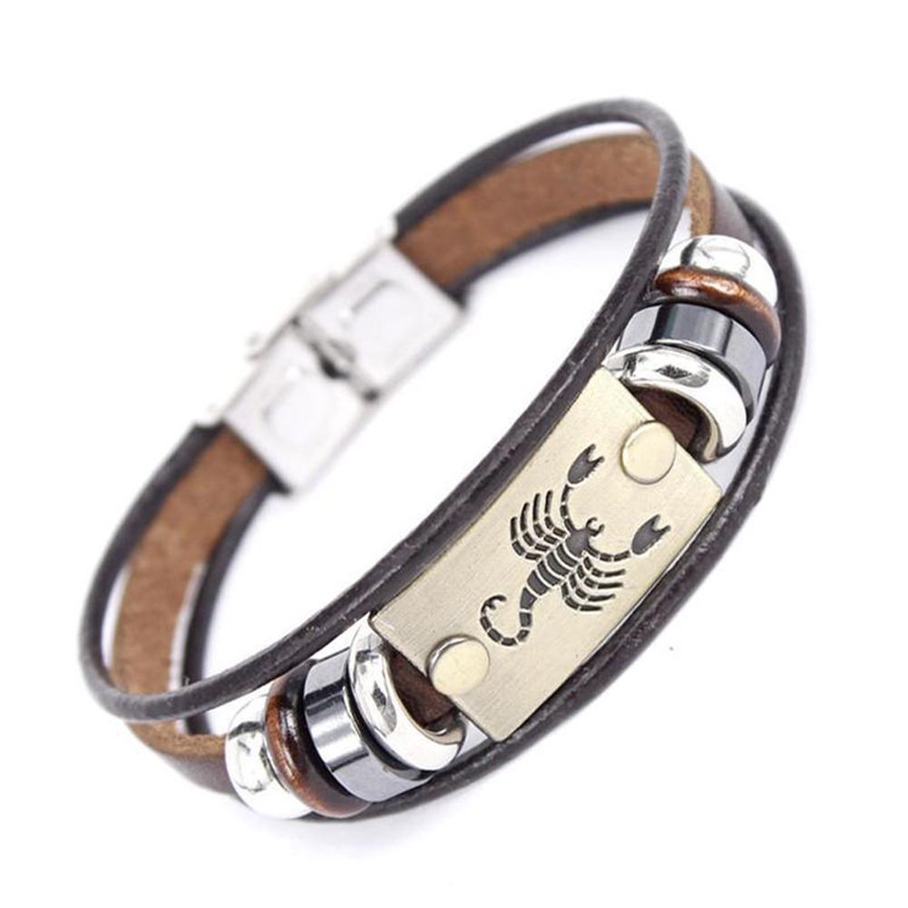 Layer Braided Constellations Multi Jewelry  Retro Unisex   Leather Bracelet