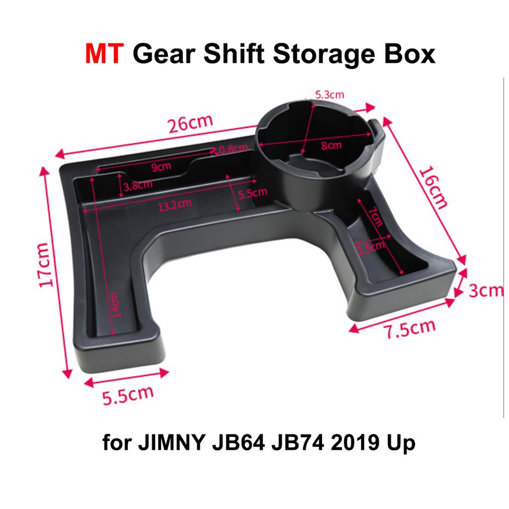 Car Gear Shift Storage Box Organizer Tray Cup Holder AT Model for Suzuki Jimny 2019-2026 Stowing Tidying Interior Accessories