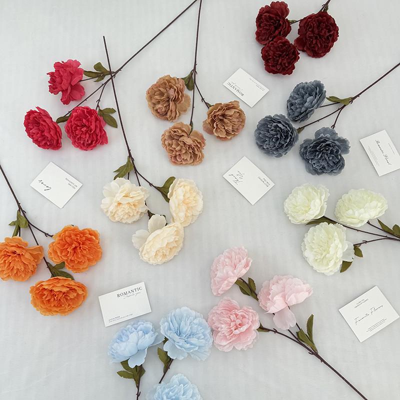 Flower Peony Artificial Wedding Hotel Restaurant Decoration Desktop Ornament