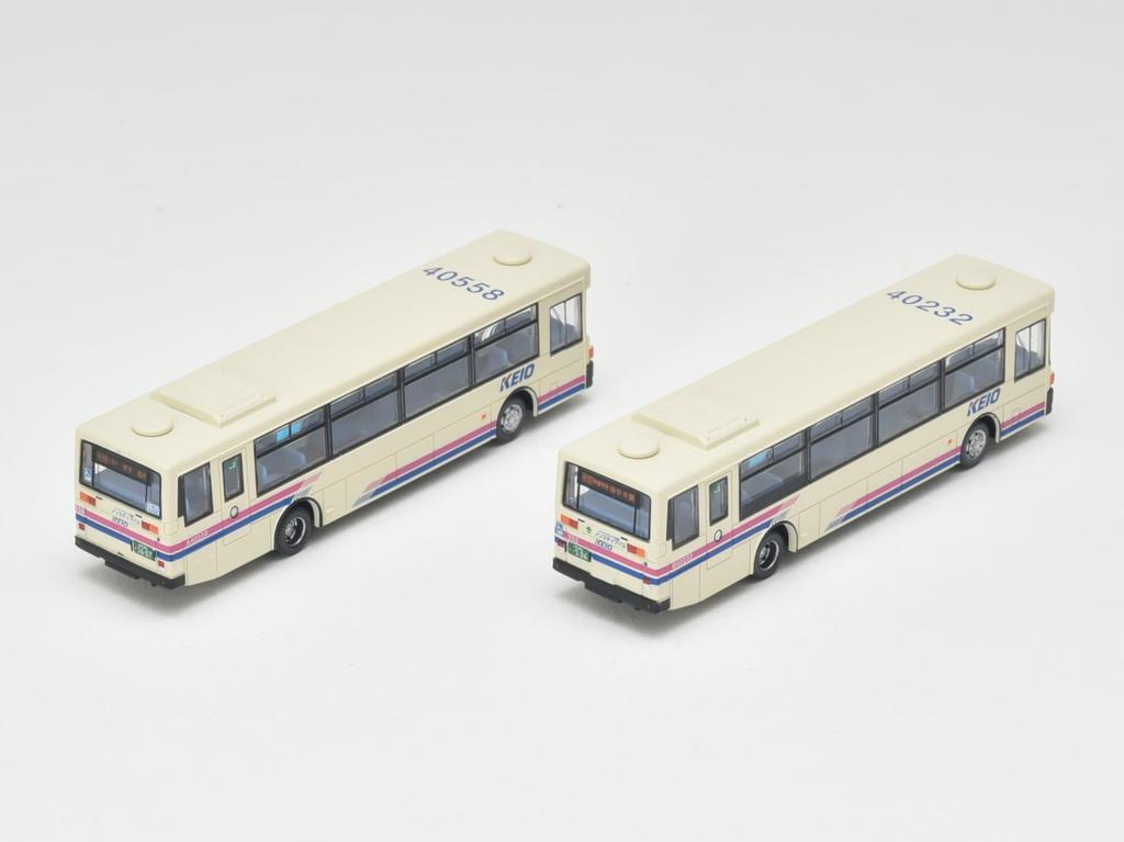 The Bus Collection Bus Collection Keio Bus Goodbye Nishiko 96MC Long Car Keio Electric Railway Bus Color Set of 2 Diorama Supplies Medium-sized