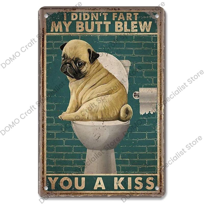 Pet Dog Dachshund Plaques Vintage Metal Plate Drink Coffee Wine Read Book Metal Tin Signs Wall Decor for Bar Pet Shop House