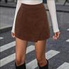 Women's European & American Cross-Border Corduroy High-Waist Slimming A-Line Pencil Skirt for Autumn/Winter