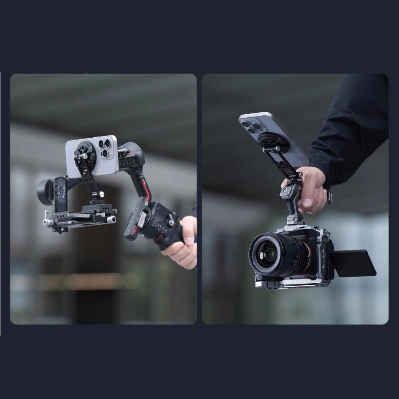 Universal Lightweight Smartphone Holder Support With Multiple Mounting Point Compatible For Video Recording Accessories