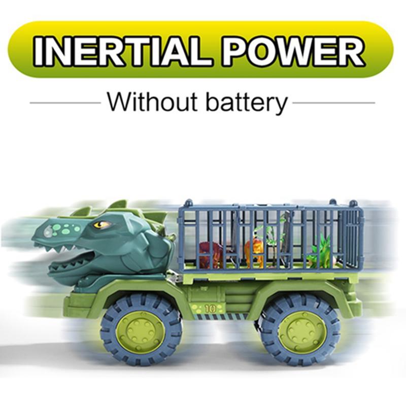 New Children's Car Toy Dinosaurs Transport Car with Dinosaur Large Engineering Vehicle Model Educational Toy Transport Vehicle Toy Boy Girl Gift