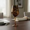 Glass Leopard Spot Highball Glass Art Style Drink Cup Ins Style Water Cup  Dinning Table