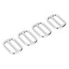 10Pcs Metal Buckle Zinc Alloy Exquisite Workmanship Highly Durable Fadeless Widely Used Metal Slide BuckleSilver