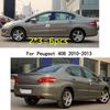 Car TPU/Glossy Mirror Pillar Post Cover Door Trim Window Molding Sticker Accessories For Peugeot 408 2010 2011 2012 2013 2014