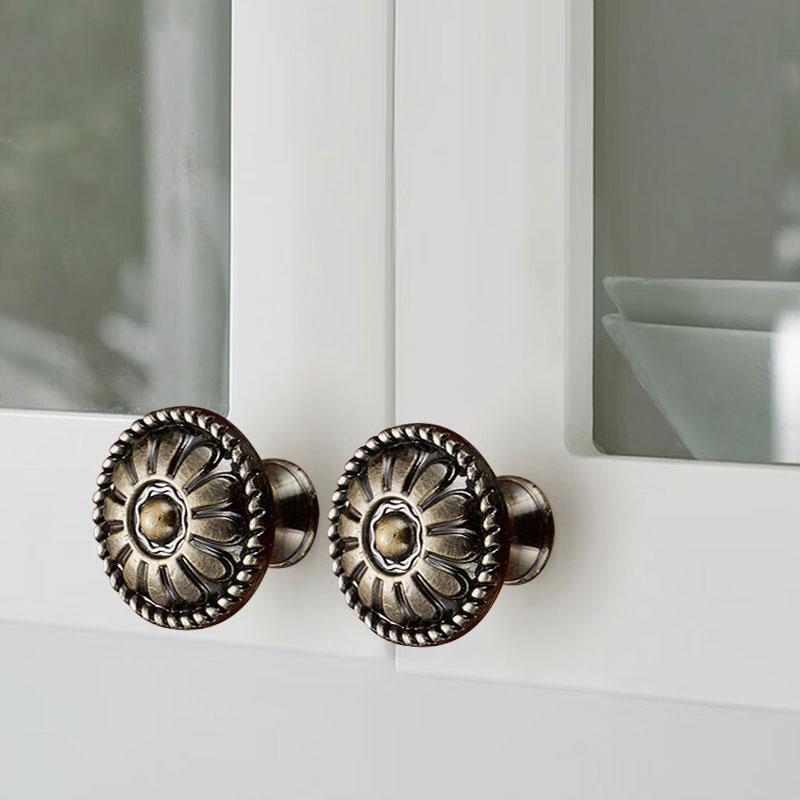 Retro Zinc Alloy Furniture Pull Handle Cabinet Drawer Wardrobe Door Handle Home Decor,22mm Screw