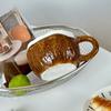INS Creative Coffee Cup Irregular Imitation Coconut Shell Water Cup Coconut Ceramic Mug  Household