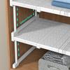Verstellbare Schrankaufbewahrung, kein Stanzen, Aufbewahrungsregal, platzsparender Kleiderschrank, dekoratives Regal, Schrankhalter für Badezimmer, Küche, Schuhregal, verschiedene Aufbewahrung