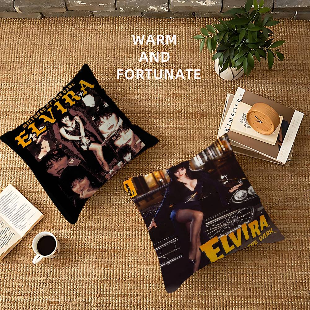Film E-Elvira M-Mistress D-Dark Pillow Cover For Bedroom Room And Living Room Sofa Decorative Cushion Cover