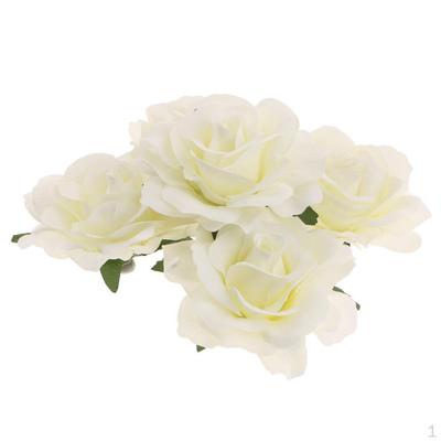 5 Heads Artificial Silk Bridal Arrangement Wedding Party Decor