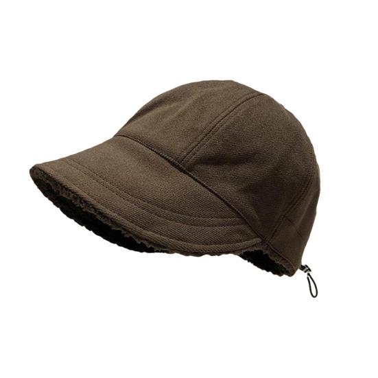 

Baseball Hat Solid Color Velvet Lining Adjustable Women Hat Ear Protection Design