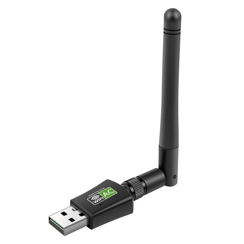 USB Wireless Network Card 1300Mbps Gigabit 5G Dual-Band WiFi6 Receiver, Driver-Free