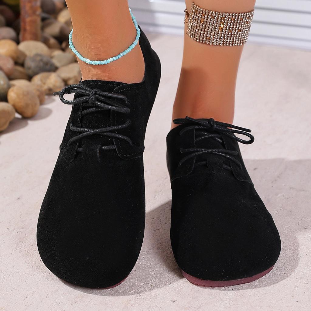 Fashion 2025 New Woman Flats Shoes Loafers Fashion Casual Sports Sneakers  New Lace Up Casual Comfortable Women's Shoes