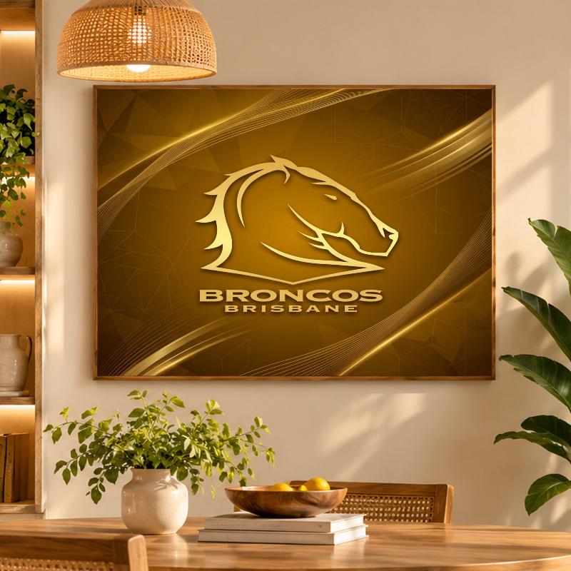 5D Diamond Painting Brisbane Broncos DIY Full Drill Diamond Art Kit Home Decoration